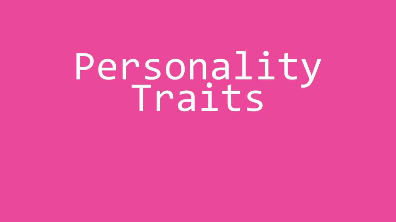 Personality Traits Trivia Quiz - Free Society Quiz with Answers